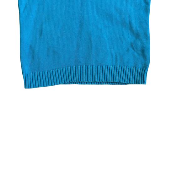 VTG Ralph Lauren Turquoise Crescent Sweater V-Neck Long Sleeve Pullover Size XL - Picture 15 of 16